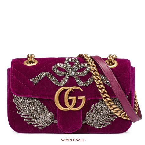 gucci marmont velvet mini bag.